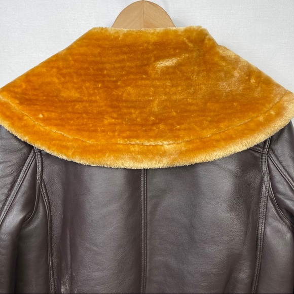 New Walter baker Eduardo faux fur trim leather jacket - Picture 13 of 16